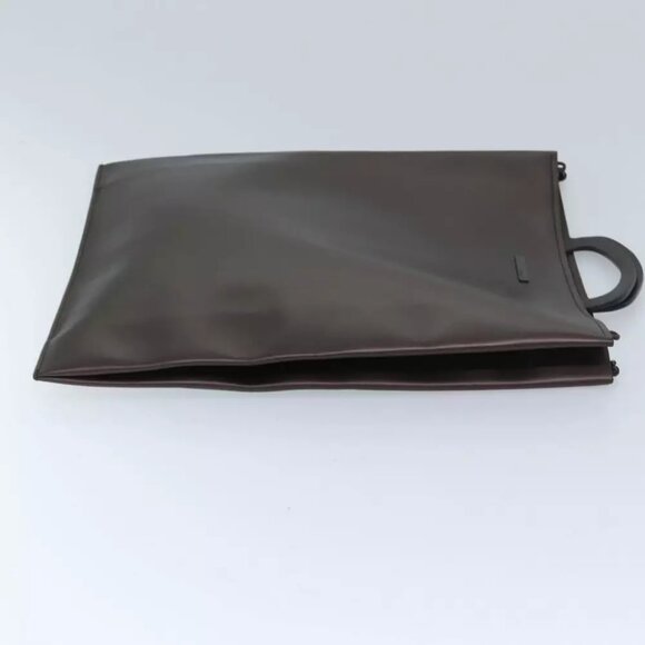 Auth GUCCI Hand Bag Leather Outlet Brown - Picture 3 of 11